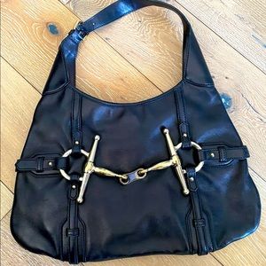 Gucci Black Leather 85th Anniversary Bag Genuine